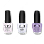 OPI - Nail Lacquer Combo - Base, Top & Galleria Vittorio Violet 0.5 oz - Salon Quality