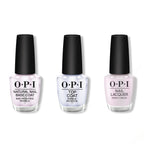 OPI - Nail Lacquer Combo - Base, Top & Glazed N' Amused - Salon Quality
