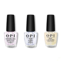 OPI - Nail Lacquer Combo - Base, Top & Gliterally Shimmer - Salon Quality