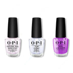 OPI - Nail Lacquer Combo - Base, Top & Glowin' on Vacay - Salon Quality