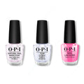 OPI - Nail Lacquer Combo - Base, Top & Go with the Floatie - Salon Quality