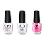 OPI - Nail Lacquer Combo - Base, Top & Go with the Floatie - Salon Quality