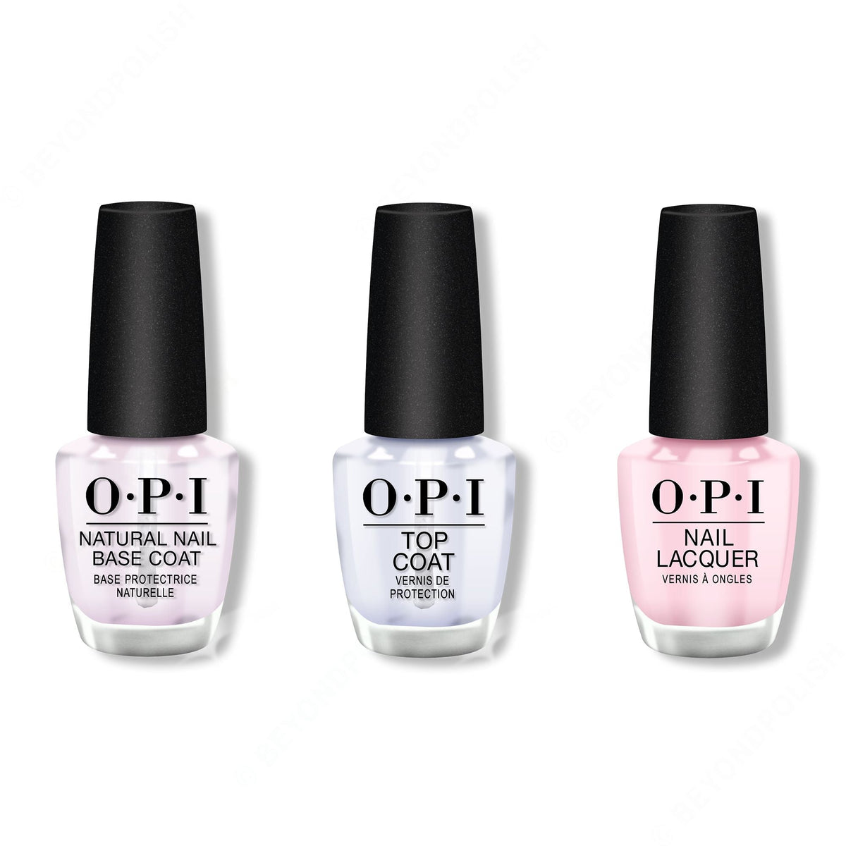 OPI - Nail Lacquer Combo - Base, Top & Got Myself into a Jam-balaya 0.5 oz - Salon Quality