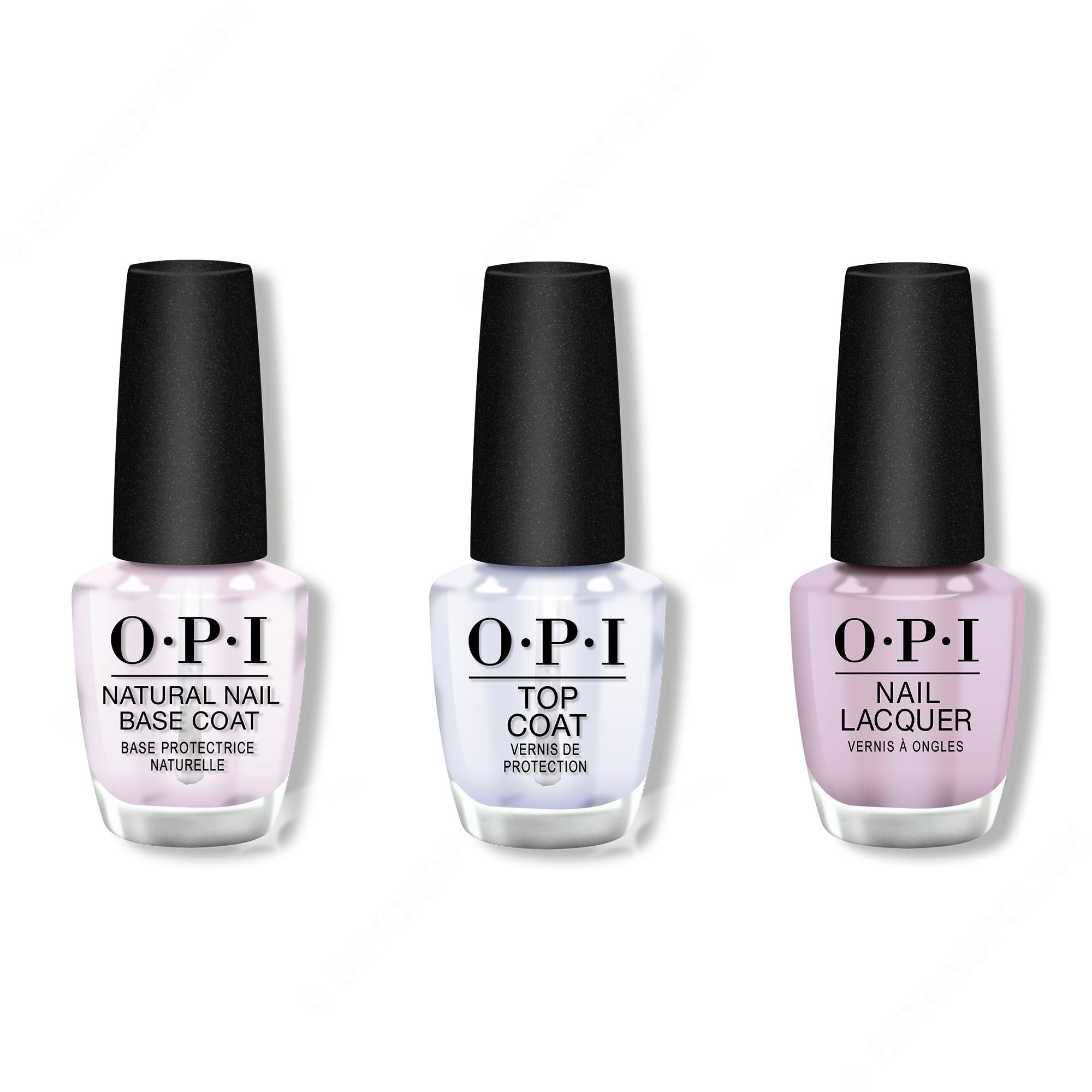 OPI - Nail Lacquer Combo - Base, Top & Graffiti Sweetie - Salon Quality