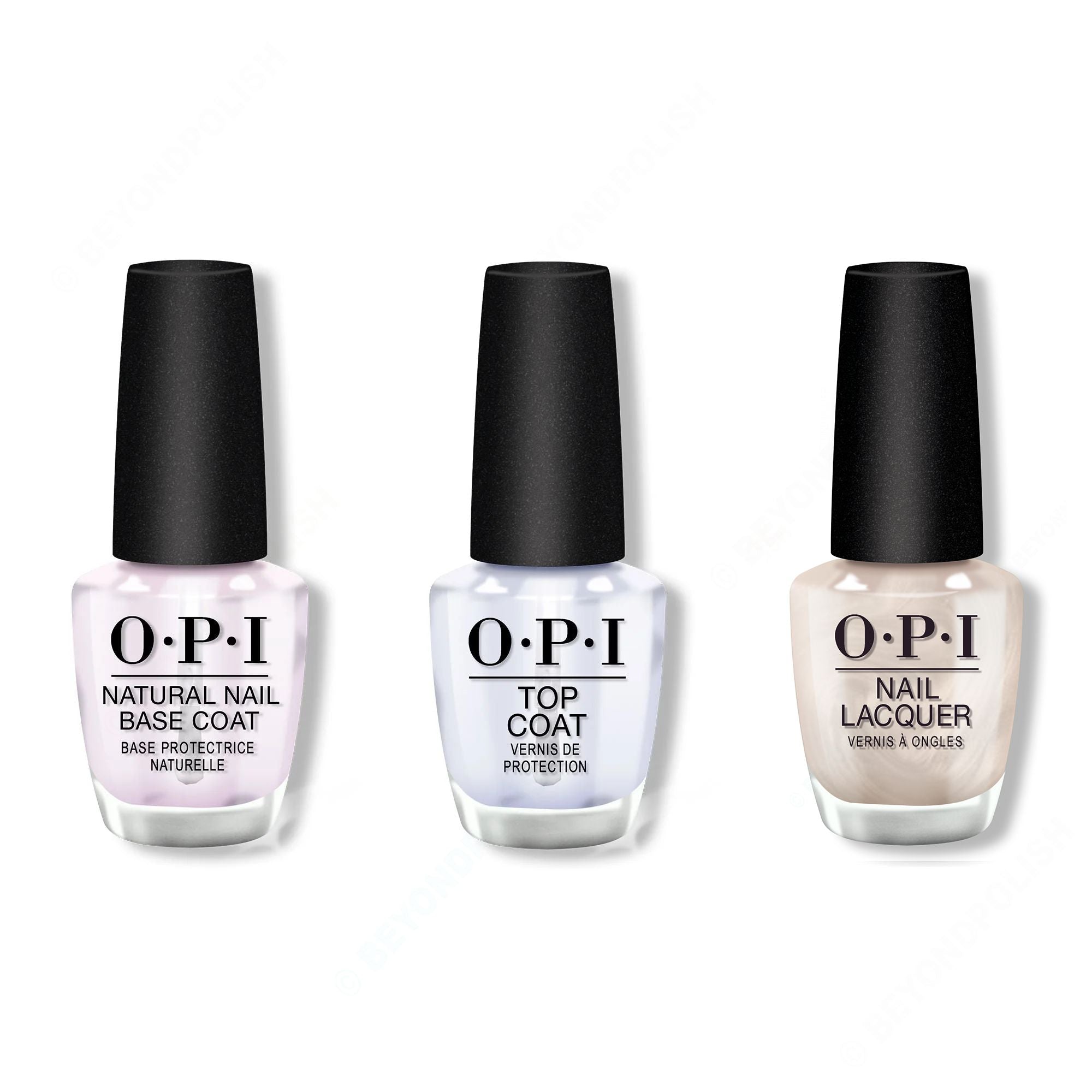 OPI - Nail Lacquer Combo - Base, Top & Hands in the Clouds - Salon Quality