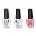 OPI - Nail Lacquer Combo - Base, Top & Hawaiian Orchid 0.5 oz - Salon Quality