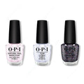 OPI - Nail Lacquer Combo - Base, Top & Hot & Coaled - Salon Quality