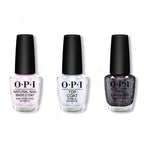 OPI - Nail Lacquer Combo - Base, Top & Hot & Coaled - Salon Quality