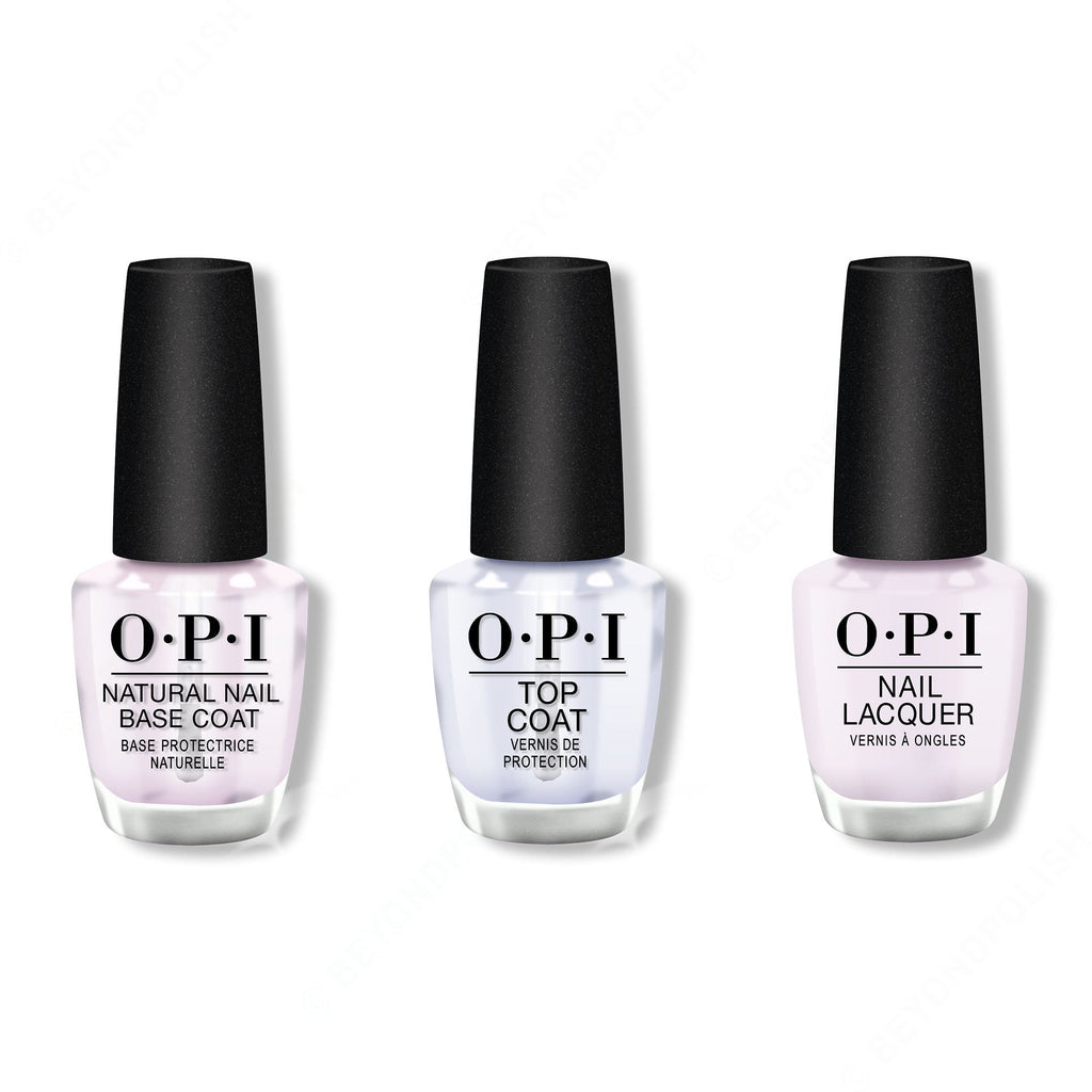 OPI - Nail Lacquer Combo - Base, Top & Hue Is The Artist 0.5 oz - Salon Quality