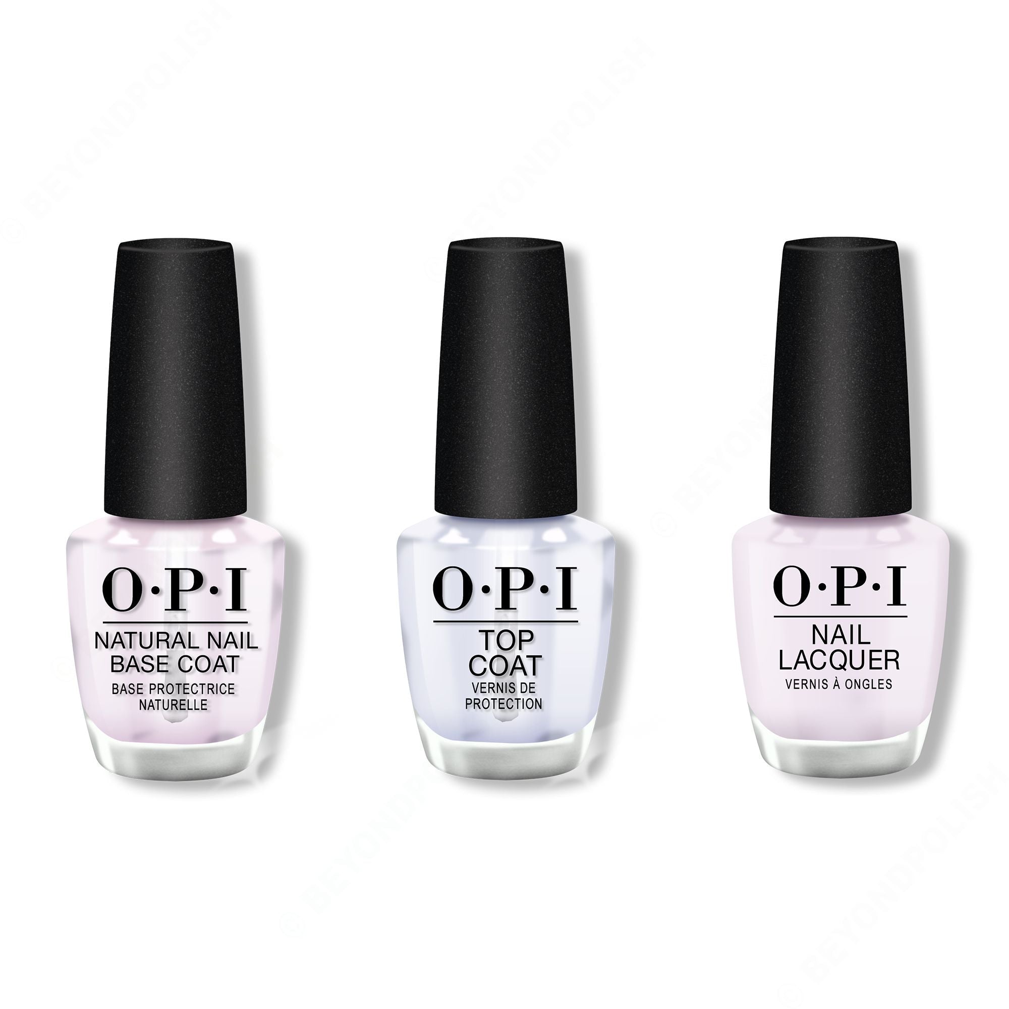 OPI - Nail Lacquer Combo - Base, Top & Hue Is The Artist 0.5 oz - Salon Quality