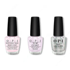 OPI - Nail Lacquer Combo - Base, Top & I Cancer-tainly Shine - Salon Quality