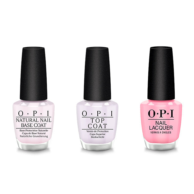 OPI - Nail Lacquer Combo - Base, Top & I Quit My Day Job - Salon Quality