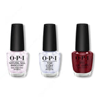 OPI - Nail Lacquer Combo - Base, Top & I'm Not Really a Waitress 0.5 oz - Salon Quality