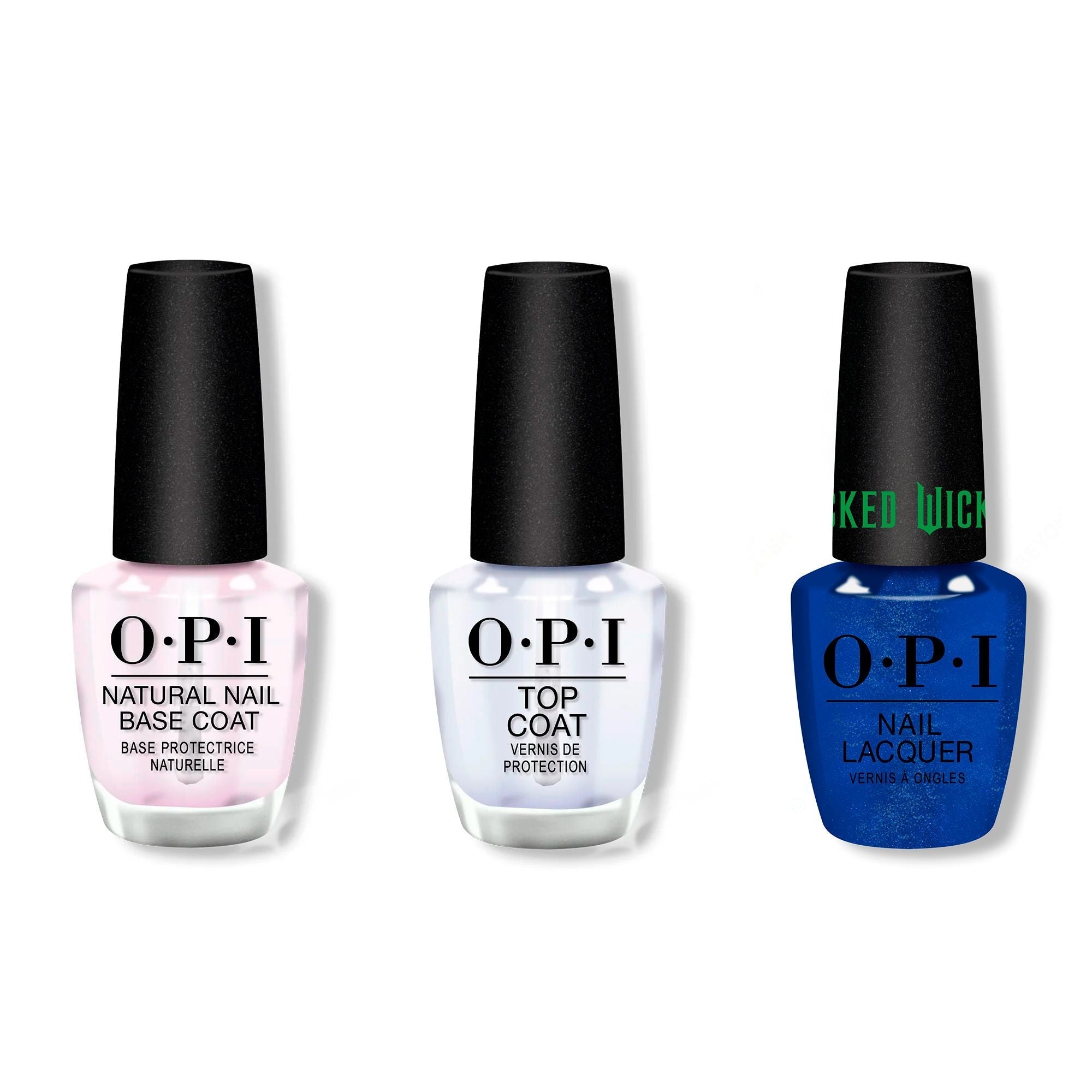 OPI - Nail Lacquer Combo - Base, Top & I'm the Wonderfullest - Salon Quality