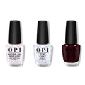 OPI - Nail Lacquer Combo - Base, Top & In the Cable Car-Pool Lane 0.5 oz - Salon Quality