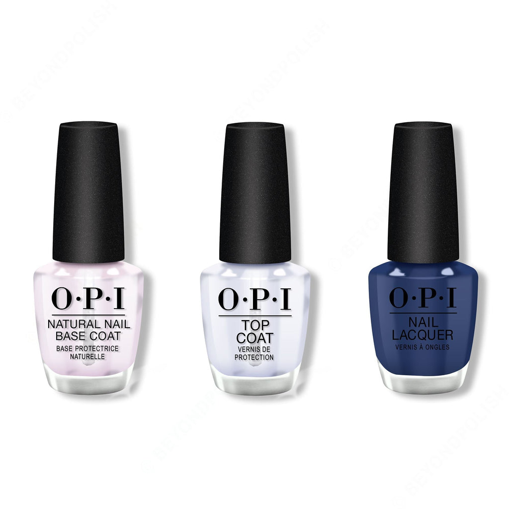 OPI - Nail Lacquer Combo - Base, Top & Isn't it Grand Avenue - Salon Quality
