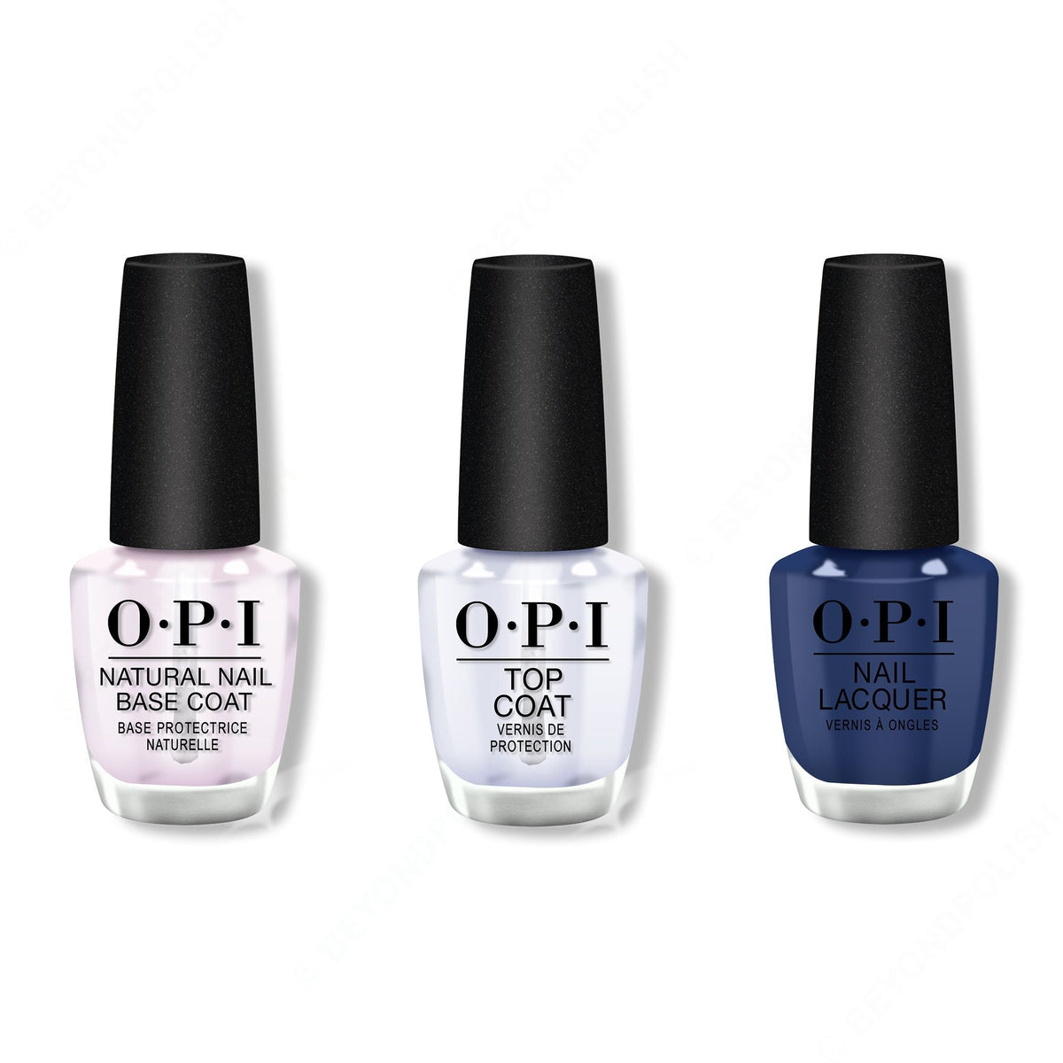 OPI - Nail Lacquer Combo - Base, Top & Isn't it Grand Avenue - Salon Quality