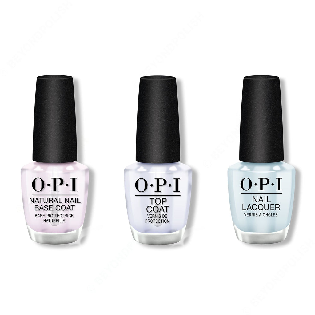 OPI - Nail Lacquer Combo - Base, Top & It's A Boy! 0.5 oz - Salon Quality