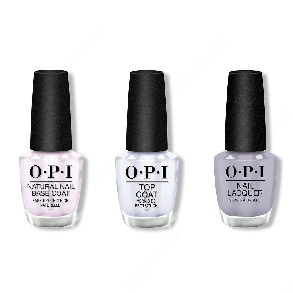 OPI - Nail Lacquer Combo - Base, Top & Kanpai OPI! 0.5 oz - Salon Quality
