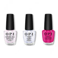 OPI - Nail Lacquer Combo - Base, Top & La Paz-itively Hot 0.5 oz - Salon Quality