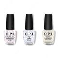OPI - Nail Lacquer Combo - Base, Top & Let Me Bayou a Drink 0.5 oz - Salon Quality