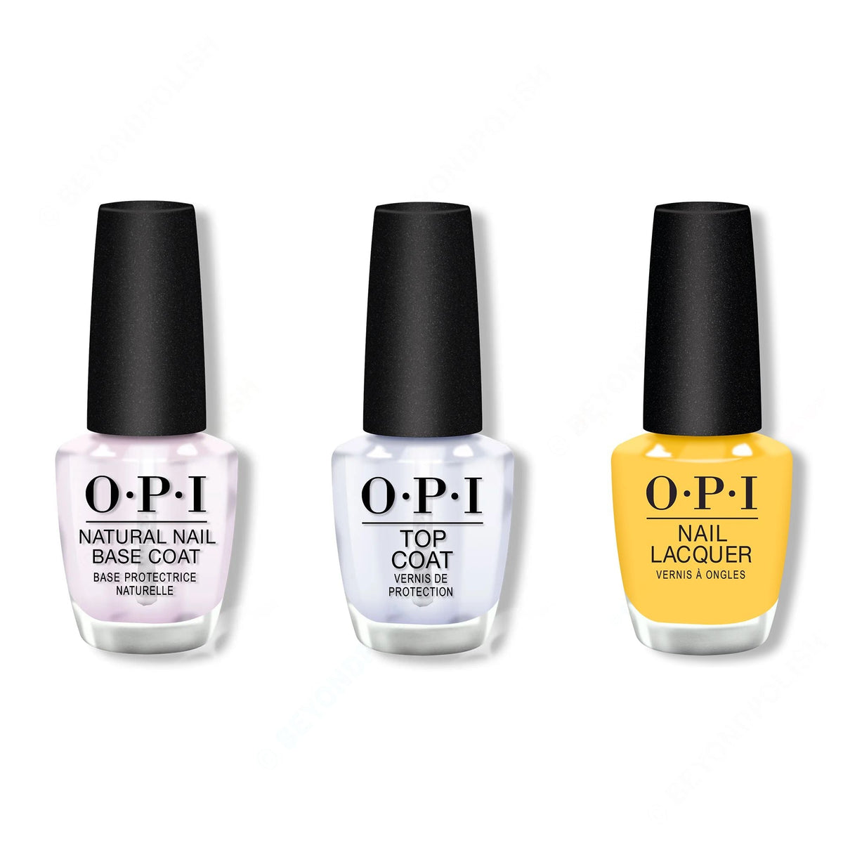 OPI - Nail Lacquer Combo - Base, Top & Lookin' Cute-Icle - Salon Quality