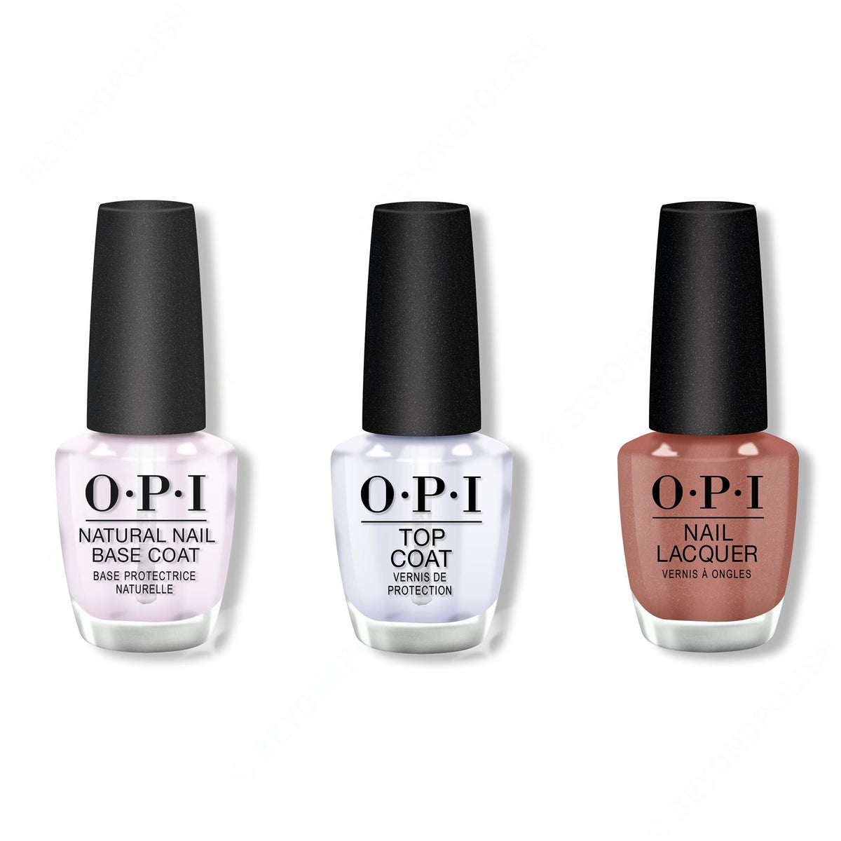 OPI - Nail Lacquer Combo - Base, Top & Made It To The Seventh Hills! 0.5 oz - Salon Quality