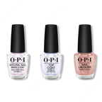 OPI - Nail Lacquer Combo - Base, Top & Metallic Composition - Salon Quality