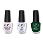 OPI - Nail Lacquer Combo - Base, Top & Midnight Snacc - Salon Quality