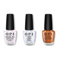 OPI - Nail Lacquer Combo - Base, Top & Millennium Mocha - Salon Quality