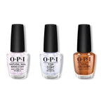OPI - Nail Lacquer Combo - Base, Top & Millennium Mocha - Salon Quality