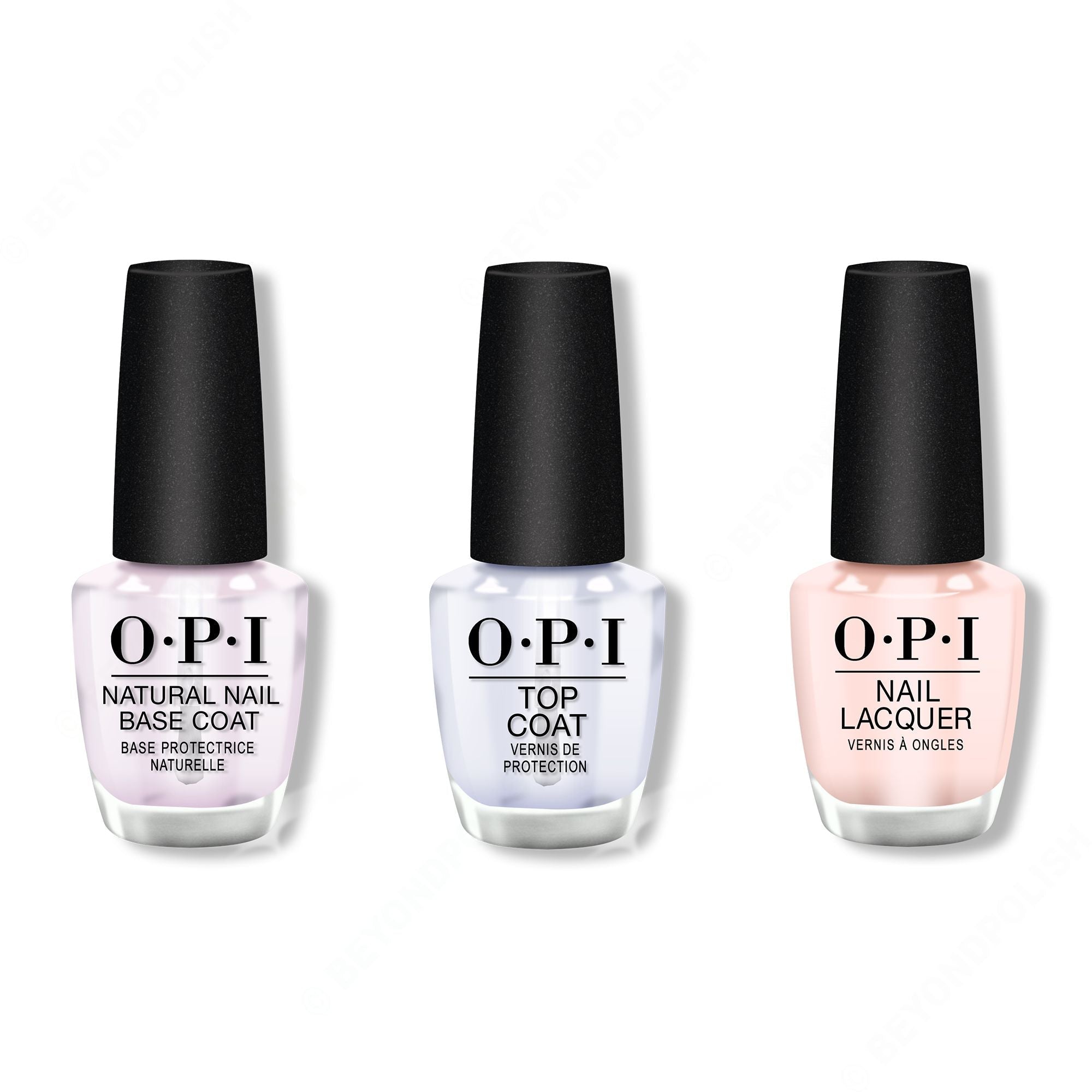 OPI - Nail Lacquer Combo - Base, Top & Mimosas for Mr. & Mrs. 0.5 oz - Salon Quality