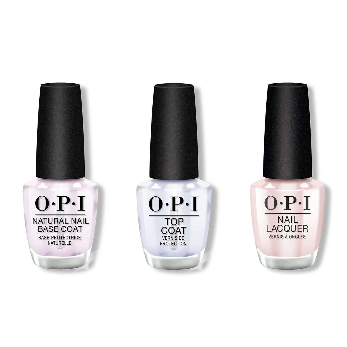 OPI - Nail Lacquer Combo - Base, Top & Movie Buff - Salon Quality