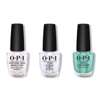 OPI - Nail Lacquer Combo - Base, Top & My Dogsled Is A Hybrid 0.5 oz - Salon Quality