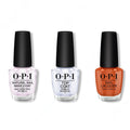 OPI - Nail Lacquer Combo - Base, Top & My Italian Is A Little Rusty 0.5 oz - Salon Quality