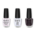 OPI - Nail Lacquer Combo - Base, Top & My Private Jet 0.5 oz - Salon Quality