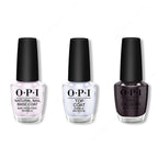 OPI - Nail Lacquer Combo - Base, Top & My Private Jet 0.5 oz - Salon Quality
