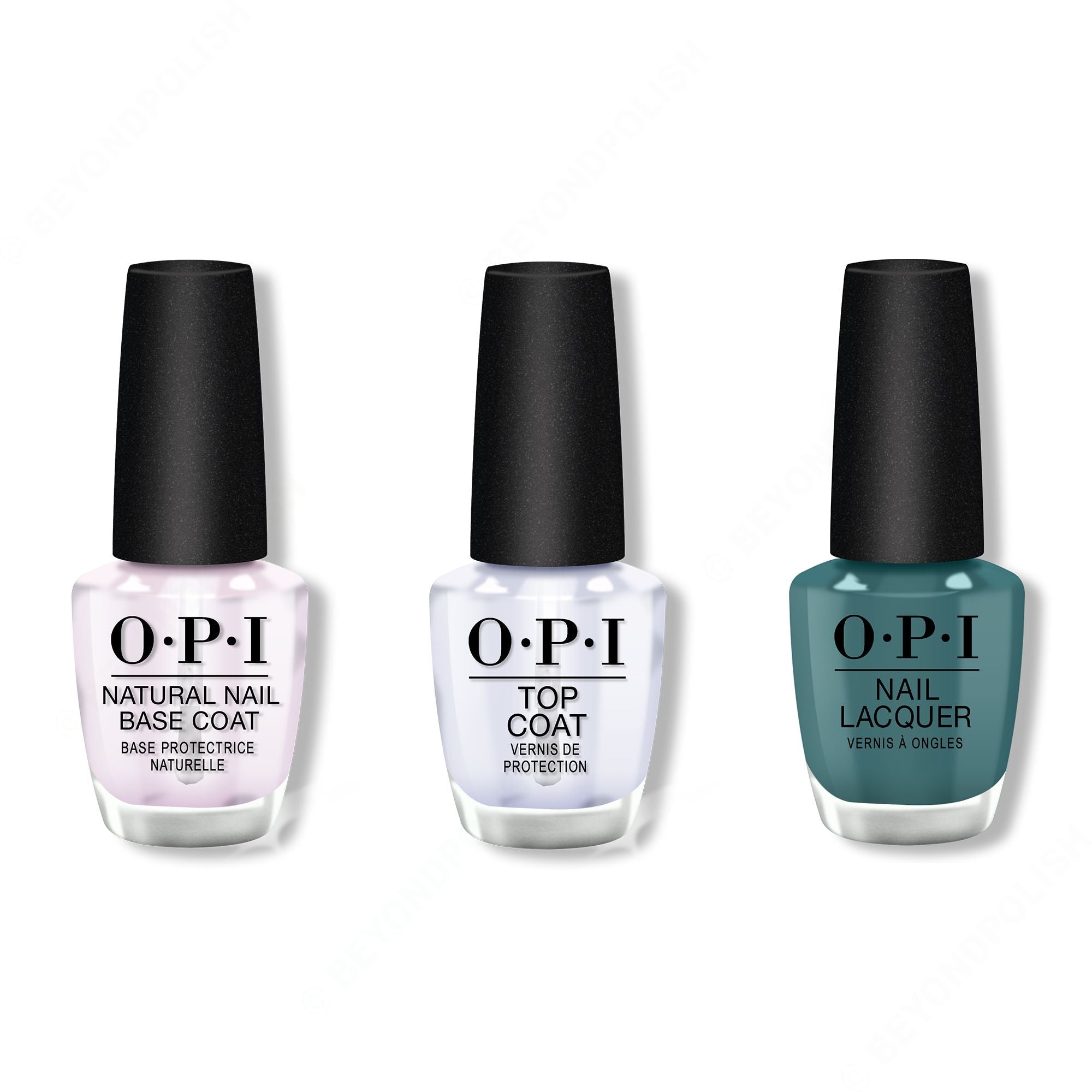 OPI - Nail Lacquer Combo - Base, Top & My Studio's on Spring - Salon Quality