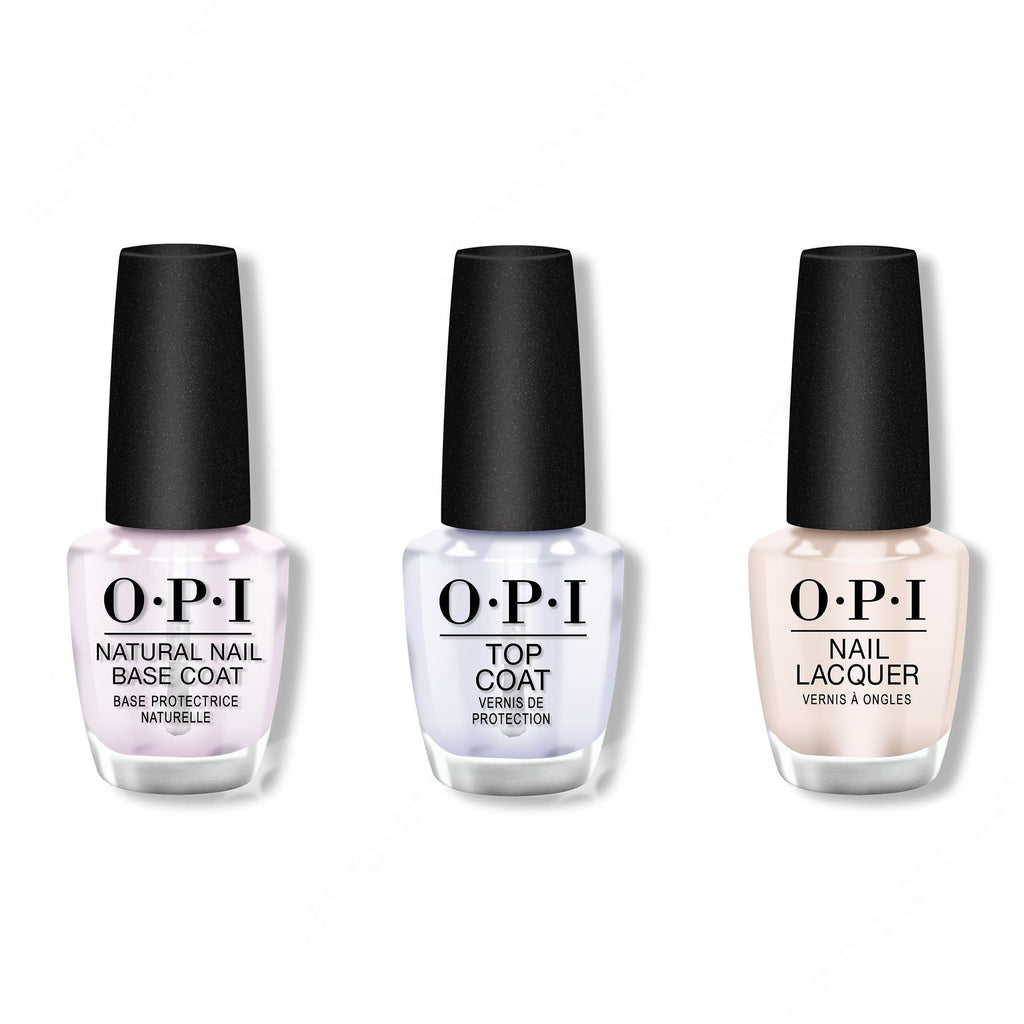 OPI - Nail Lacquer Combo - Base, Top & My Vampire is Buff 0.5 oz - Salon Quality