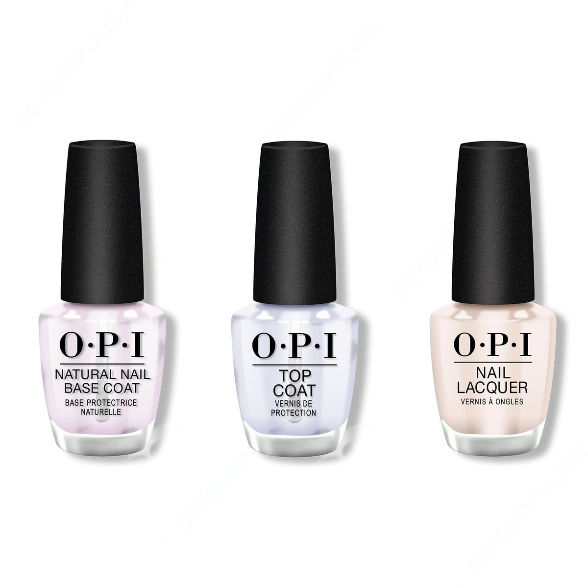 OPI - Nail Lacquer Combo - Base, Top & My Vampire is Buff 0.5 oz - Salon Quality