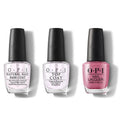 OPI - Nail Lacquer Combo - Base, Top & Not So Bora-Bora-ing Pink 0.5 oz - Salon Quality