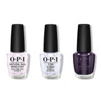 OPI - Nail Lacquer Combo - Base, Top & OPI Ink 0.5 oz - Salon Quality
