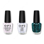 OPI - Nail Lacquer Combo - Base, Top & OPI'm a Gem - Salon Quality