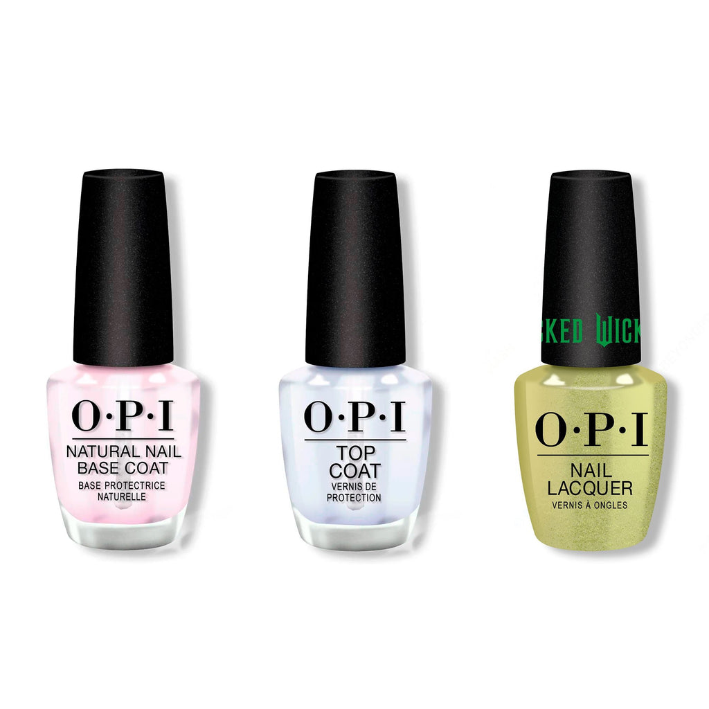 OPI - Nail Lacquer Combo - Base, Top & Oz-Mazing - Salon Quality