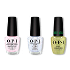 OPI - Nail Lacquer Combo - Base, Top & Oz-Mazing - Salon Quality