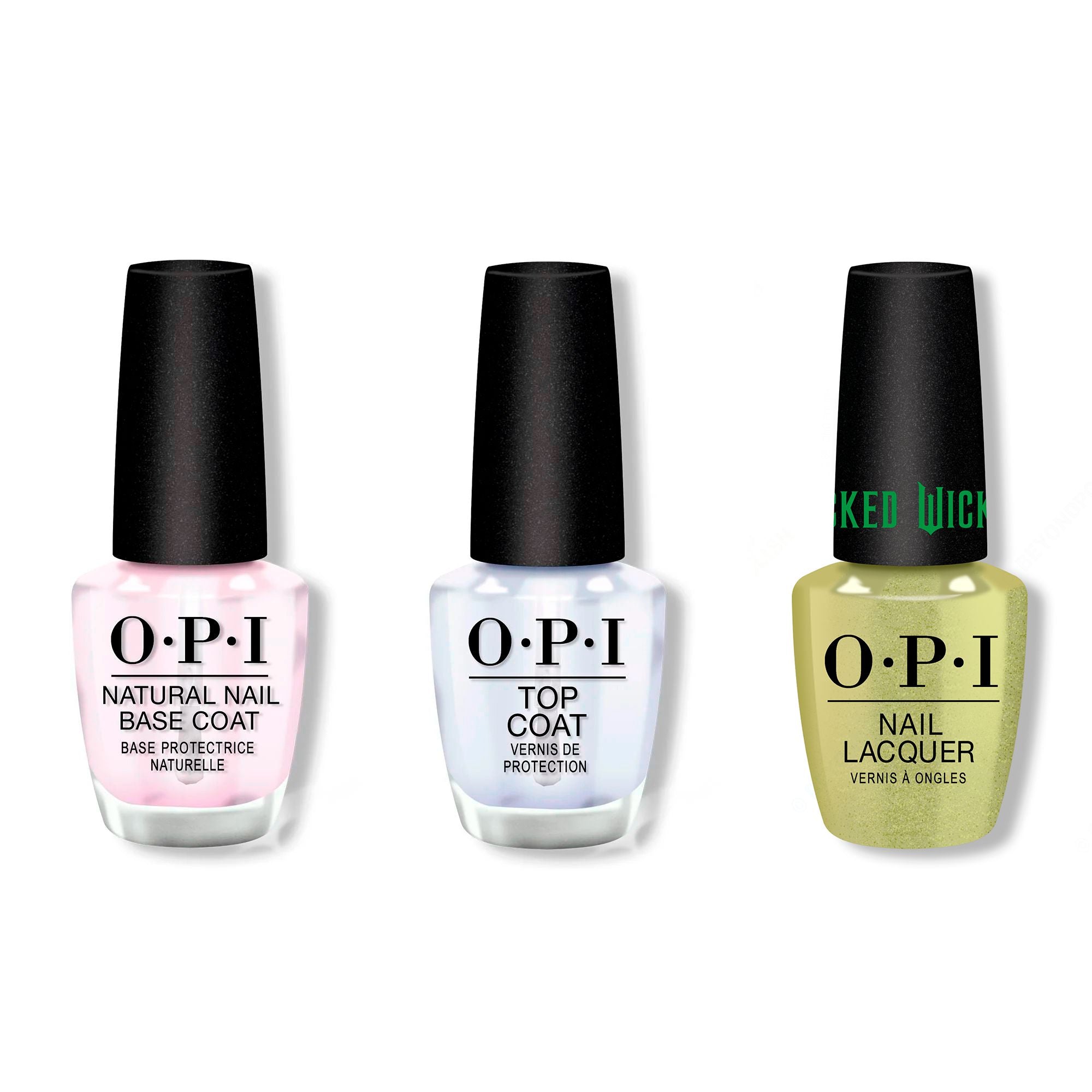 OPI - Nail Lacquer Combo - Base, Top & Oz-Mazing - Salon Quality