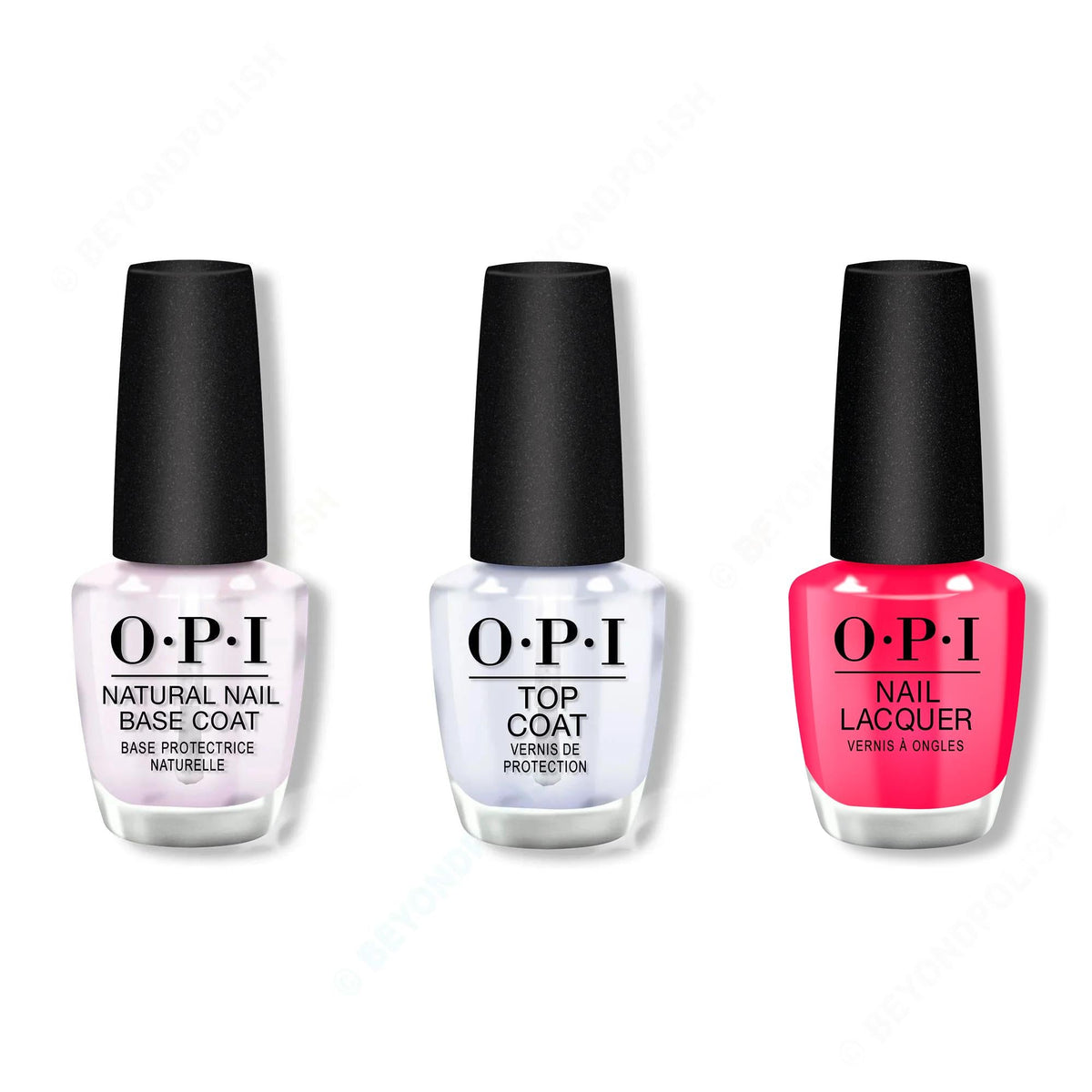 OPI - Nail Lacquer Combo - Base, Top & Pompeii Pink - OPIcons Spring 2026 - Salon Quality
