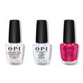 OPI - Nail Lacquer Combo - Base, Top & Pompeii Purple 0.5 oz - Salon Quality