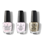 OPI - Nail Lacquer Combo - Base, Top & Pop the Baubles - Salon Quality