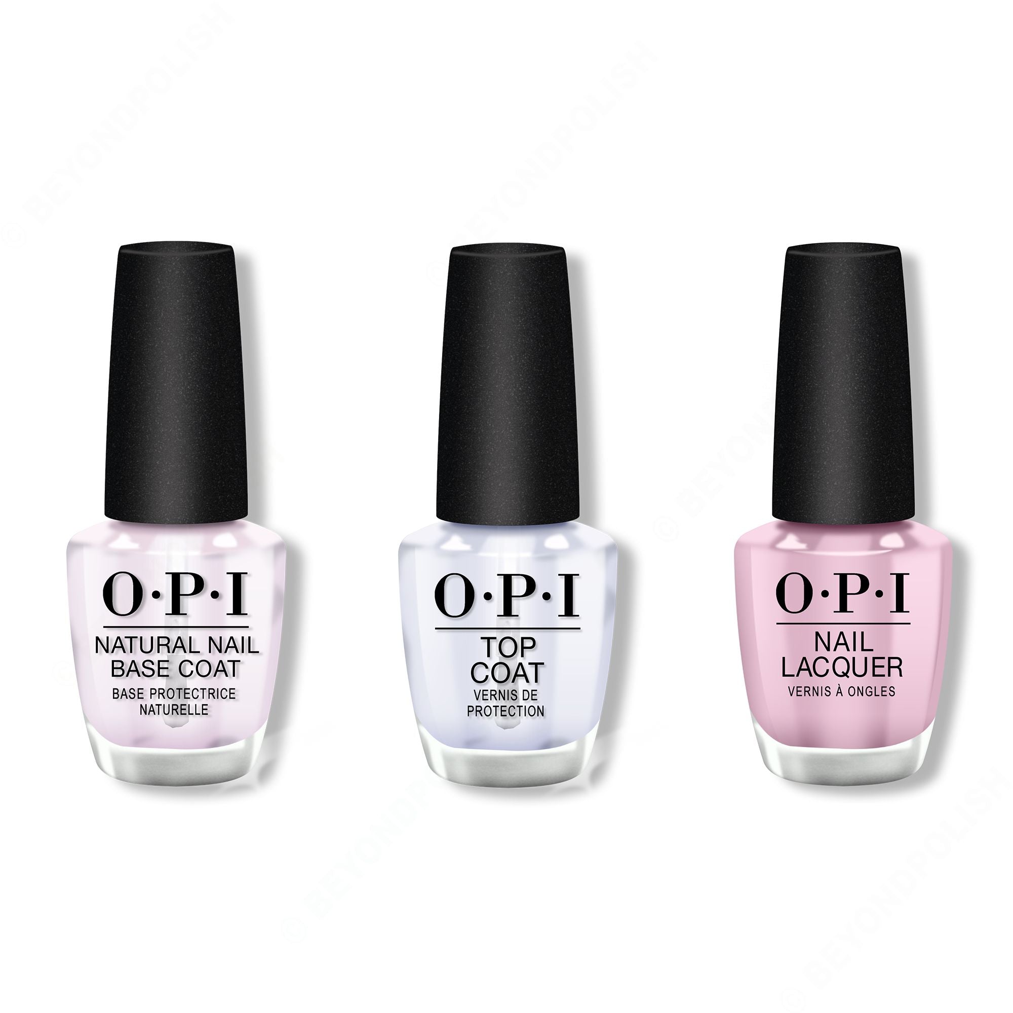 OPI - Nail Lacquer Combo - Base, Top & Purple Palazzo Pants 0.5 oz - Salon Quality